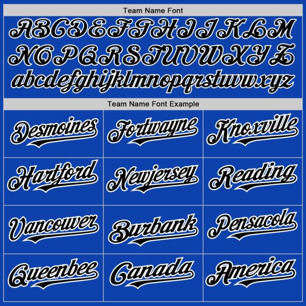 Custom Thunder Blue White-Black Pinstripe Authentic Split Fashion Baseball Jersey