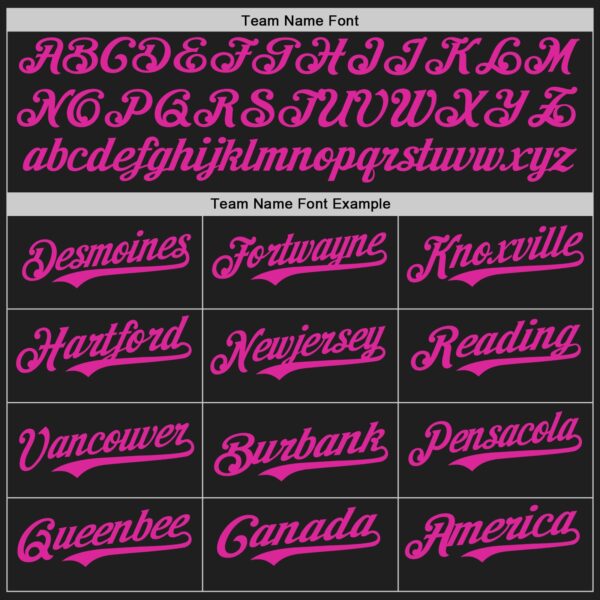 Custom Black Sky Blue Deep Pink-White Authentic Split Fashion Baseball Jersey