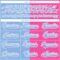 Custom Pink Light Blue-White Split Fashion Hockey Lace Neck Jersey
