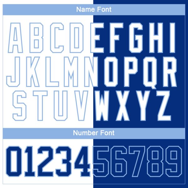 Custom Royal Light Blue-White Split Fashion Hockey Lace Neck Jersey