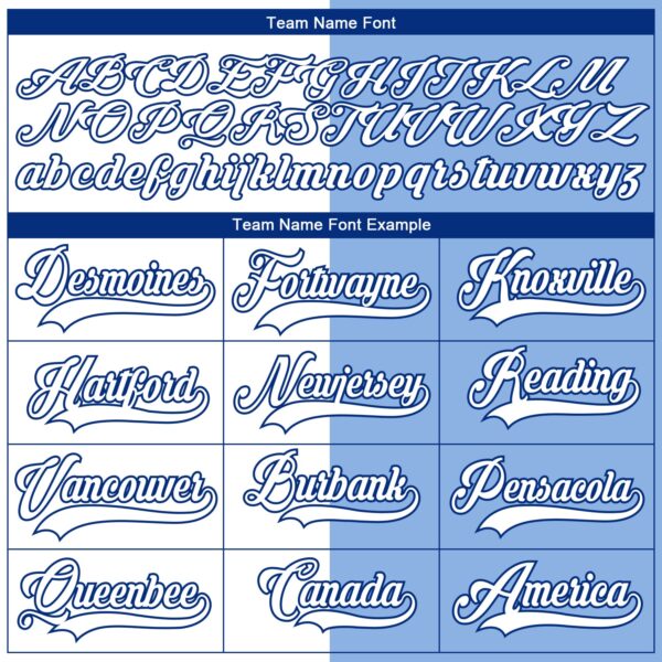 Custom Light Blue White-Royal Split Fashion Hockey Lace Neck Jersey