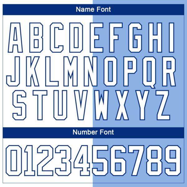 Custom Light Blue White-Royal Split Fashion Hockey Lace Neck Jersey