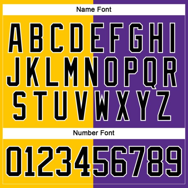 Custom Purple Black Yellow-White Split Fashion Hockey Lace Neck Jersey