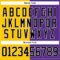 Custom Purple Black Yellow-White Split Fashion Hockey Lace Neck Jersey