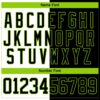 Custom Black Neon Green-White Split Fashion Hockey Lace Neck Jersey