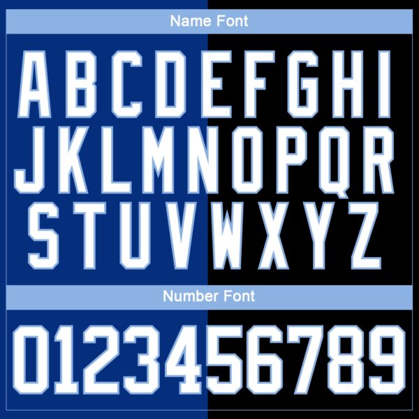 Custom Black White Royal-Light Blue Split Fashion Hockey Lace Neck Jersey