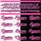 Custom Black Light Blue Pink-White Split Fashion Hockey Lace Neck Jersey