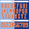 Custom Royal Orange Light Blue-White Split Fashion Hockey Lace Neck Jersey