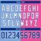 Custom Pink Royal Light Blue-White Split Fashion Hockey Lace Neck Jersey
