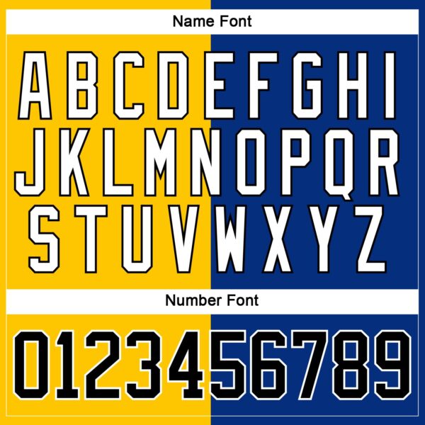 Custom Royal Black Yellow-White Split Fashion Hockey Lace Neck Jersey