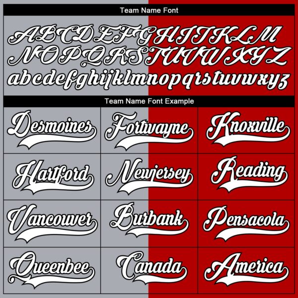 Custom Red Black Gray-White Split Fashion Hockey Lace Neck Jersey