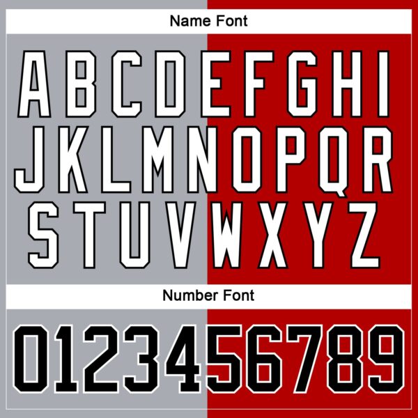 Custom Red Black Gray-White Split Fashion Hockey Lace Neck Jersey