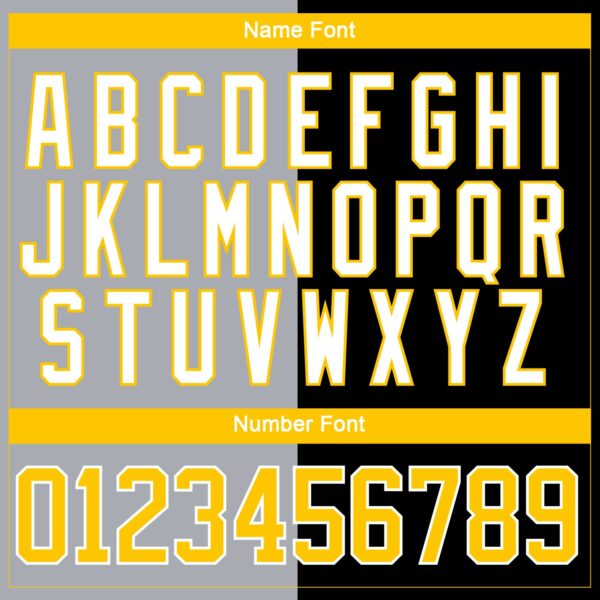 Custom Black Yellow Gray-White Split Fashion Hockey Lace Neck Jersey