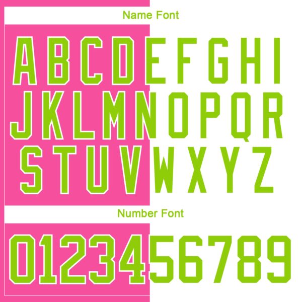 Custom White Neon Green-Pink Split Fashion Hockey Lace Neck Jersey