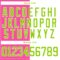 Custom White Neon Green-Pink Split Fashion Hockey Lace Neck Jersey