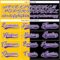 Custom Black Purple Yellow-White Split Fashion Hockey Lace Neck Jersey
