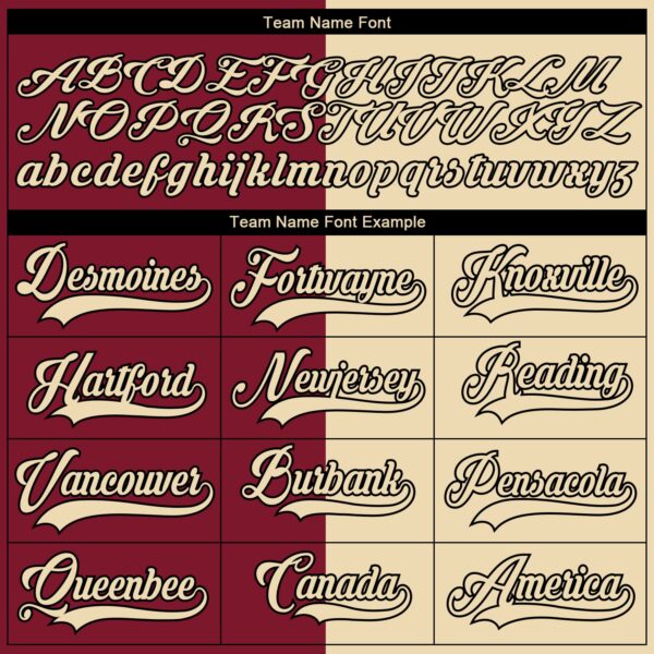 Custom Cream Crimson-Black Split Fashion Hockey Lace Neck Jersey