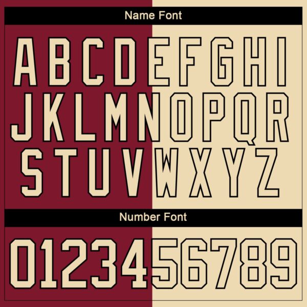 Custom Cream Crimson-Black Split Fashion Hockey Lace Neck Jersey