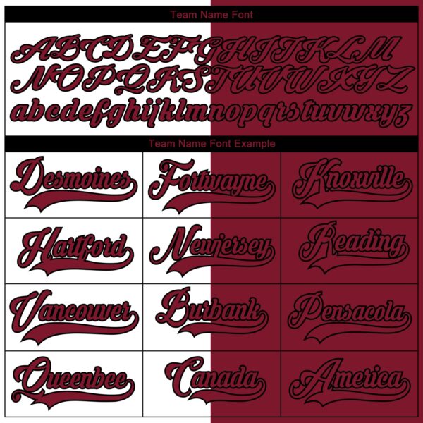 Custom Crimson Black-White Split Fashion Hockey Lace Neck Jersey