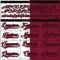 Custom Crimson Black-White Split Fashion Hockey Lace Neck Jersey