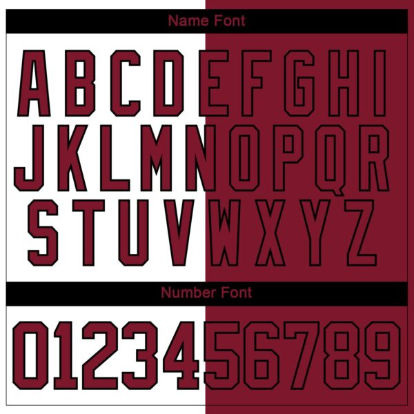 Custom Crimson Black-White Split Fashion Hockey Lace Neck Jersey