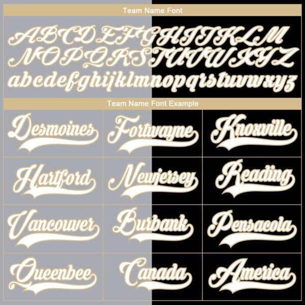 Custom Black Vegas Gold Gray-White Split Fashion Hockey Lace Neck Jersey