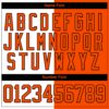 Custom Orange Black-White Split Fashion Hockey Lace Neck Jersey