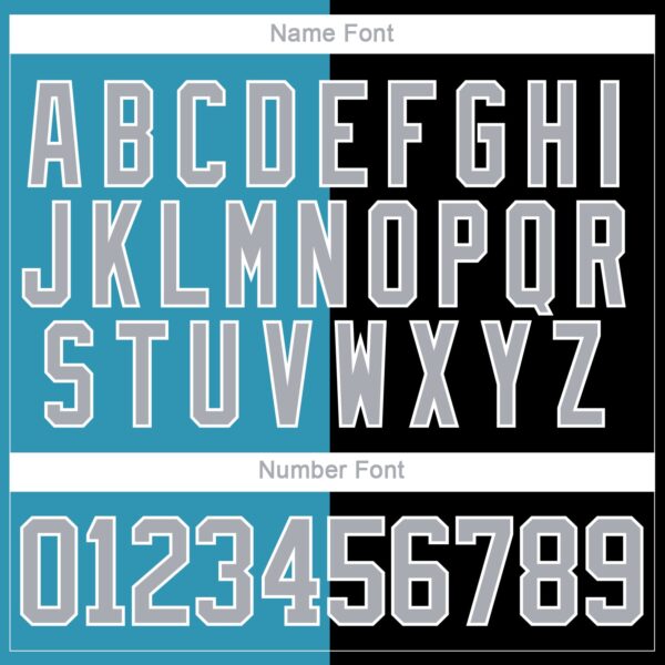 Custom Black Gray Panther Blue-White Split Fashion Hockey Lace Neck Jersey