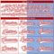 Custom Light Blue Red-White Split Fashion Hockey Lace Neck Jersey