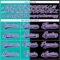 Custom Black Purple Aqua-White Split Fashion Hockey Lace Neck Jersey