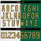 Custom Kelly Green Old Gold Black-White Split Fashion Hockey Lace Neck Jersey