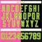 Custom Black Neon Green Pink-White Split Fashion Hockey Lace Neck Jersey