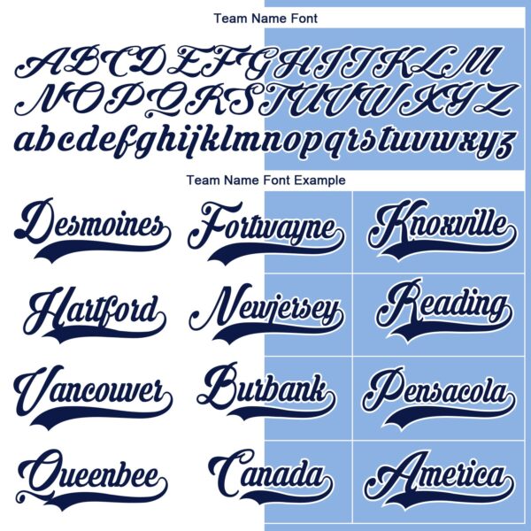 Custom Light Blue Navy-White Split Fashion Hockey Lace Neck Jersey