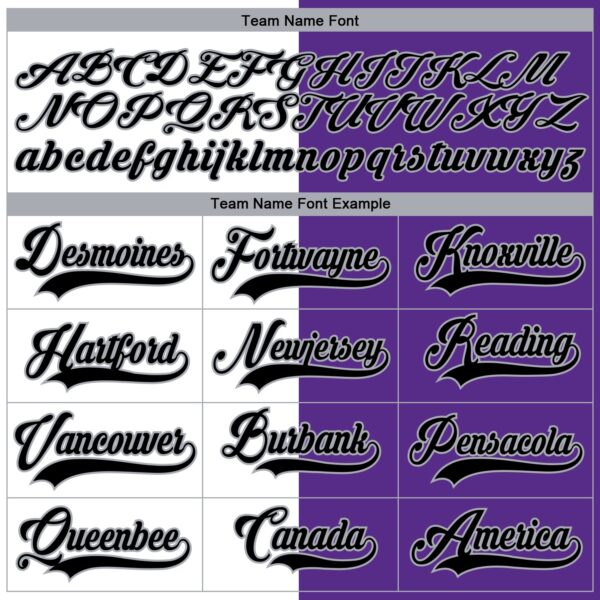 Custom Purple Black Gray-White Split Fashion Hockey Lace Neck Jersey