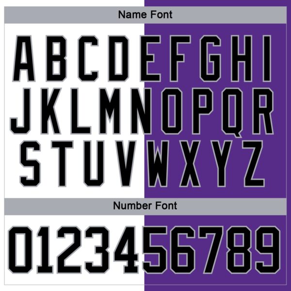 Custom Purple Black Gray-White Split Fashion Hockey Lace Neck Jersey