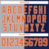 Custom Navy Orange Gray-White Split Fashion Hockey Lace Neck Jersey