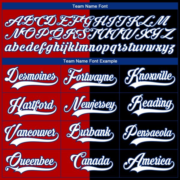 Custom Black White Red-Royal Split Fashion Hockey Lace Neck Jersey