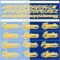 Custom Royal Gold Light Blue-White Red-Royal Split Fashion Hockey Lace Neck Jersey