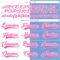 Custom Powder Blue Pink-White Split Fashion Hockey Lace Neck Jersey