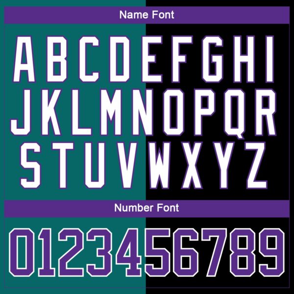 Custom Black Purple Teal-White Split Fashion Hockey Lace Neck Jersey