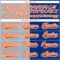 Custom Royal Orange Gray-White Split Fashion Hockey Lace Neck Jersey