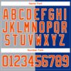 Custom Royal Orange Gray-White Split Fashion Hockey Lace Neck Jersey