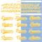 Custom Light Blue Gold-White Split Fashion Hockey Lace Neck Jersey