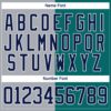 Custom Teal Navy Gray-White Split Fashion Hockey Lace Neck Jersey