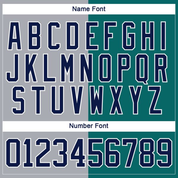 Custom Teal Navy Gray-White Split Fashion Hockey Lace Neck Jersey