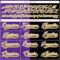 Custom Black Old Gold Purple-White Split Fashion Hockey Lace Neck Jersey