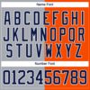 Custom Orange Navy Gray-White Split Fashion Hockey Lace Neck Jersey