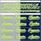 Custom Navy Neon Green Gray-White Split Fashion Hockey Lace Neck Jersey