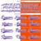 Custom Orange Purple-White Split Fashion Hockey Lace Neck Jersey