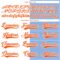 Custom Light Blue Orange-White Split Fashion Hockey Lace Neck Jersey